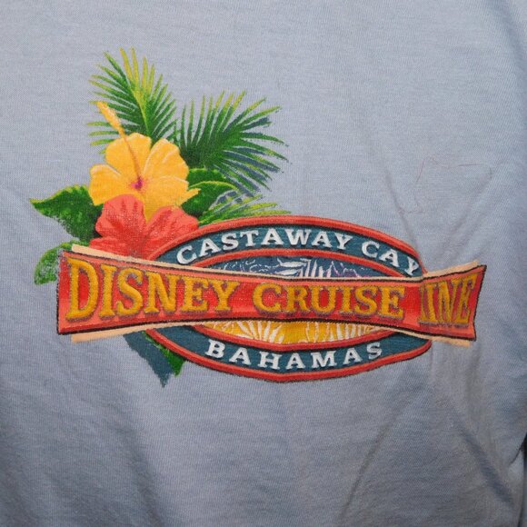 Disney Cruise Line Castaway Cat Bahamas Mens XL T Shirt Doin Nothin Mickey Mouse - Picture 4 of 9